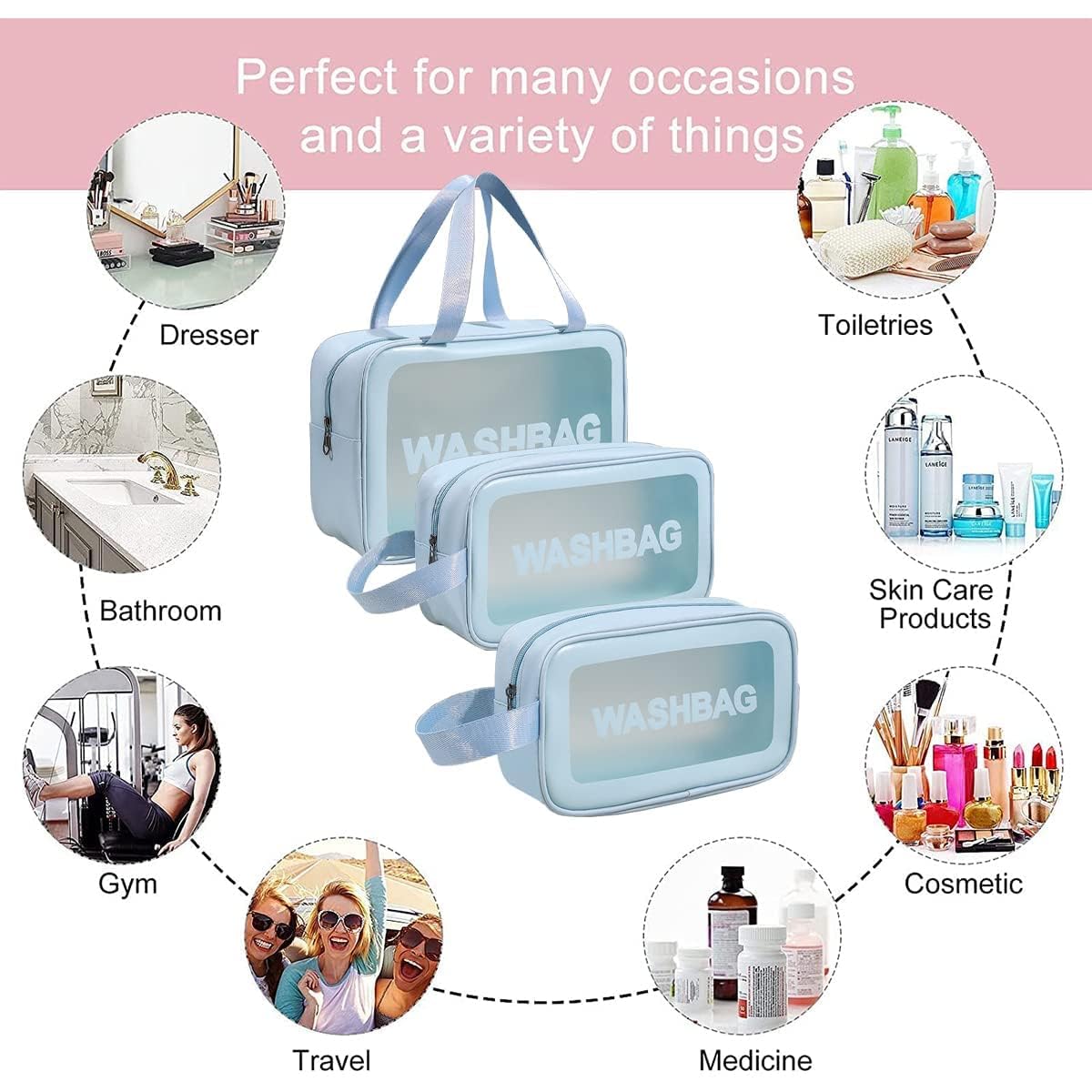 Travel Organizer Bag – Premium Multi-Purpose Storage Bag Premium Travel Organizer Bag – Pcs Set
